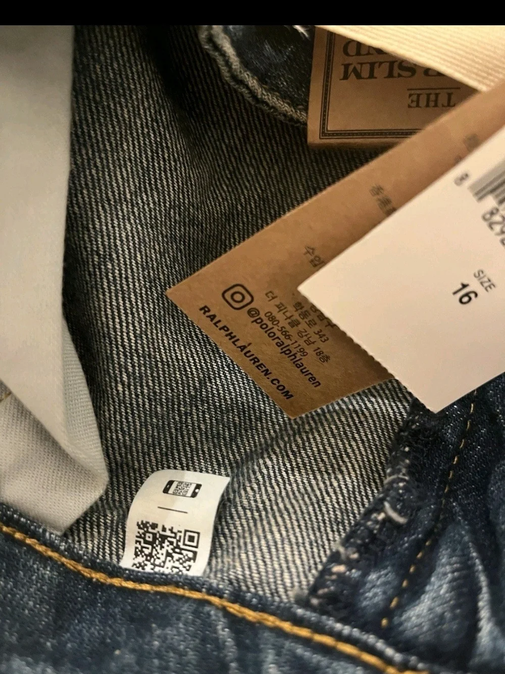 Ralph Lauren Girls Slim Boyfriend Jeans in Light Blue Denim